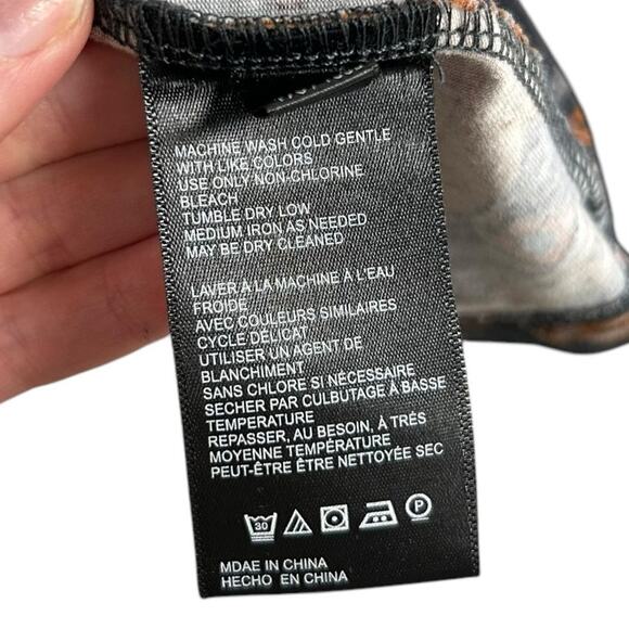 by Anthropologie Adventurer Horse Equestrian Print Mock Neck Top Womens XL - Picture 5 of 8